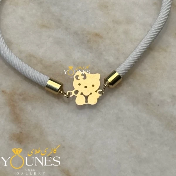 دستبند هلو کیتی طلا لیزری